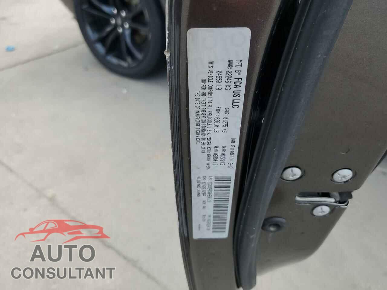 DODGE CHALLENGER 2017 - 2C3CDZAG5HH600123