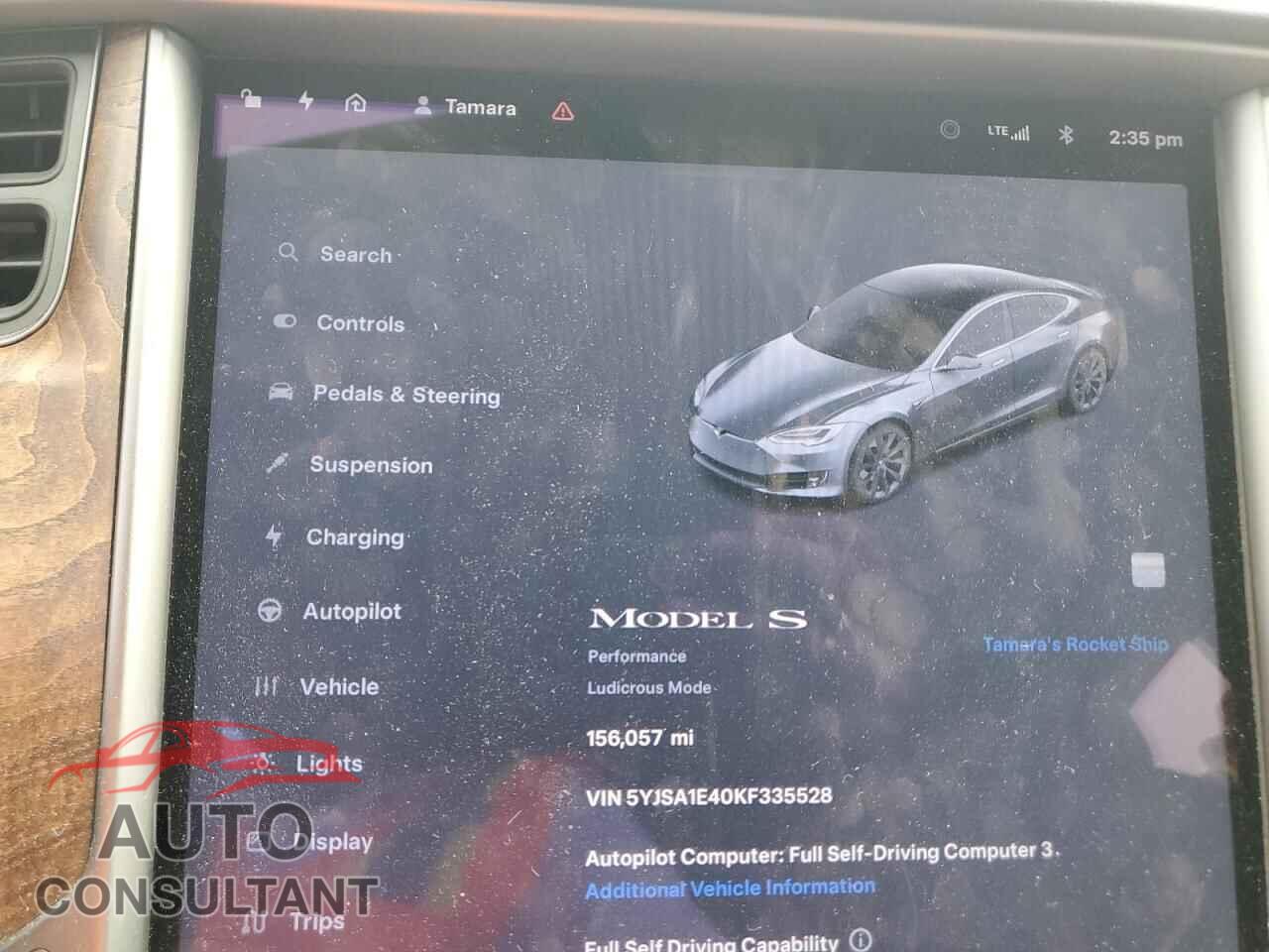 TESLA MODEL S 2019 - 5YJSA1E40KF335528