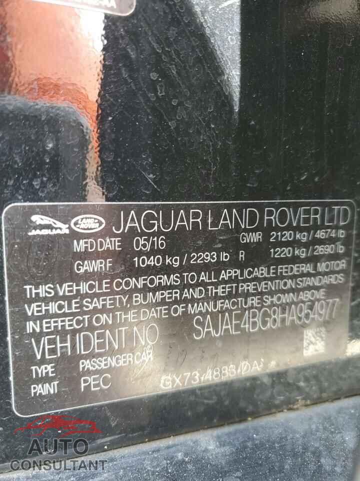 JAGUAR XE 2017 - SAJAE4BG8HA954977