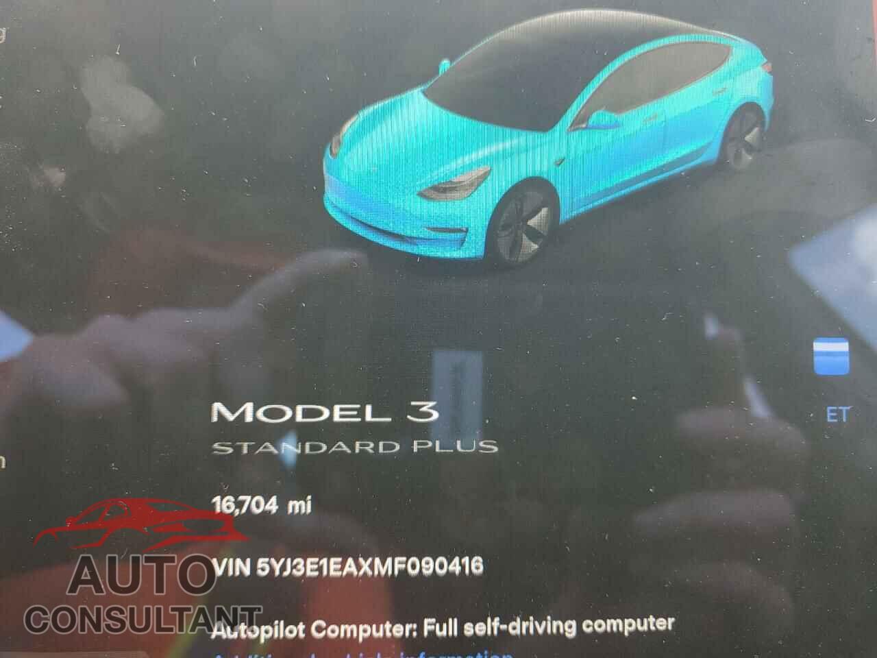 TESLA MODEL 3 2021 - 5YJ3E1EAXMF090416