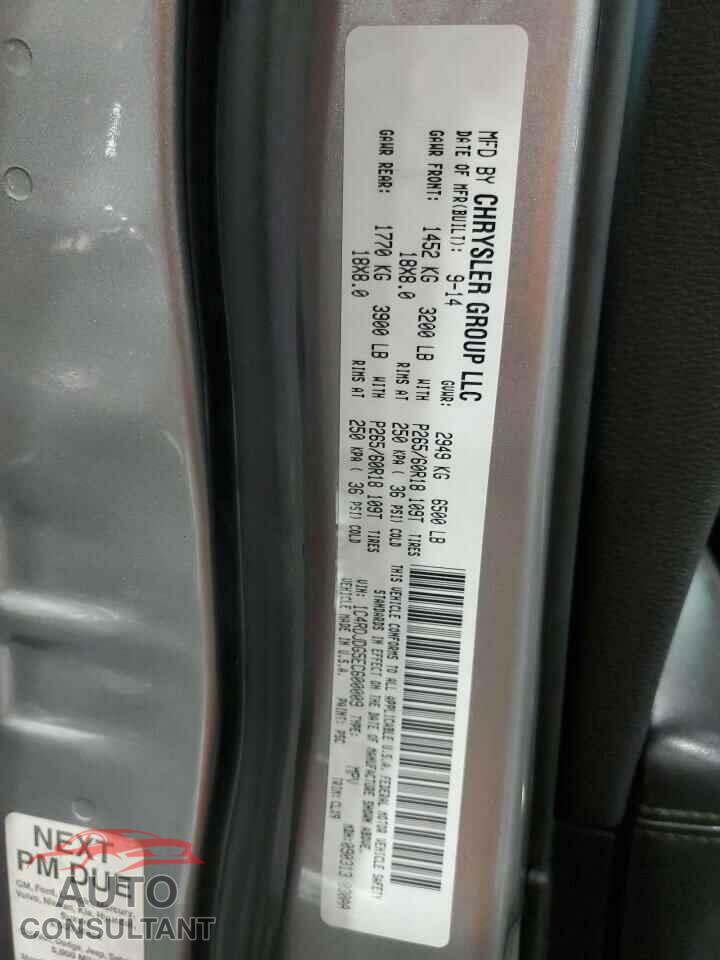 DODGE DURANGO 2014 - 1C4RDJDG5EC600009