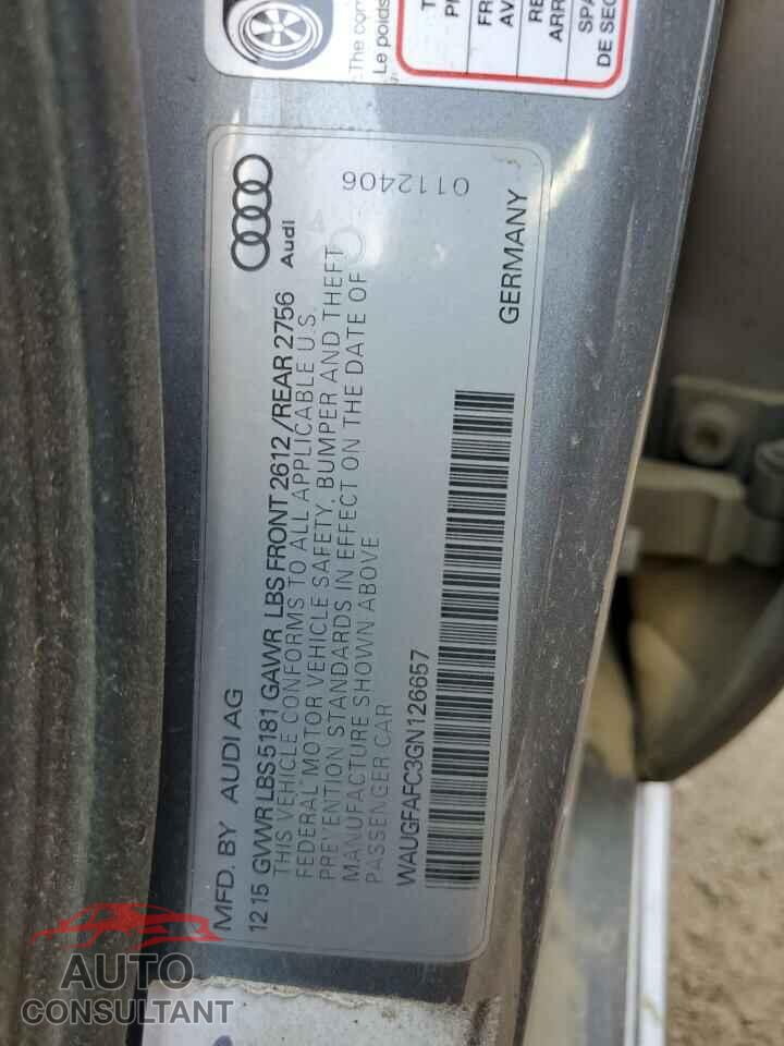 AUDI A6 2016 - WAUGFAFC3GN126657
