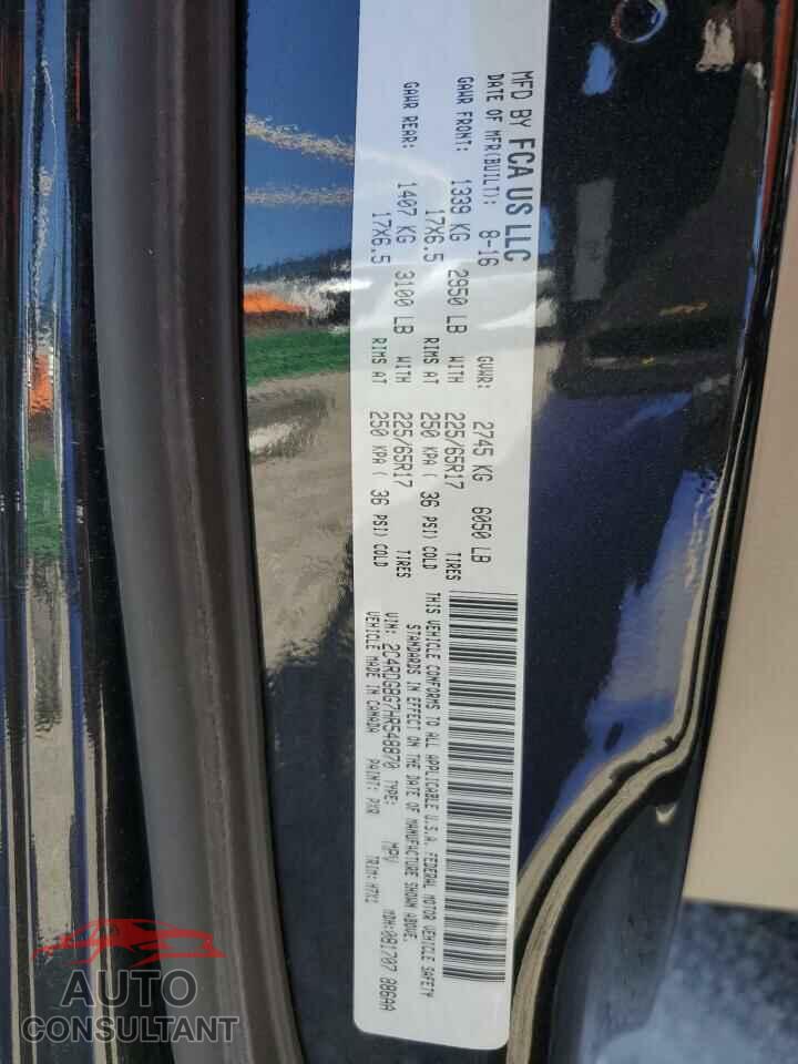 DODGE CARAVAN 2017 - 2C4RDGBG7HR548870