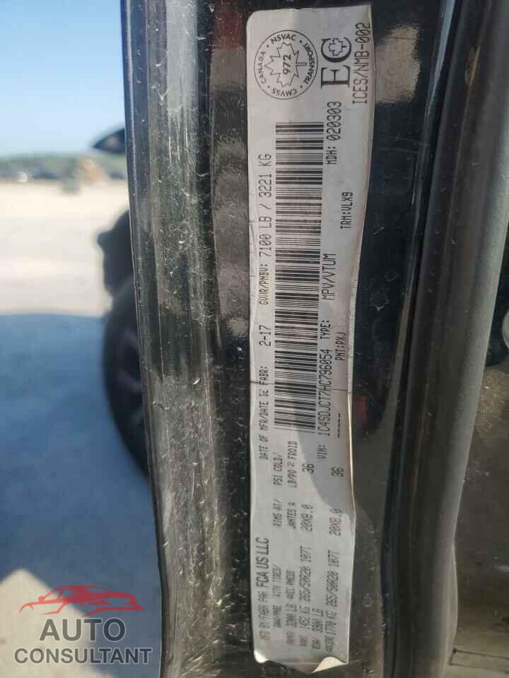 DODGE DURANGO 2017 - 1C4SDJCT7HC796054