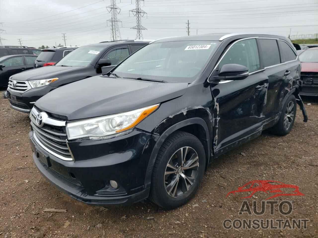 TOYOTA HIGHLANDER 2016 - 5TDJKRFH9GS337175