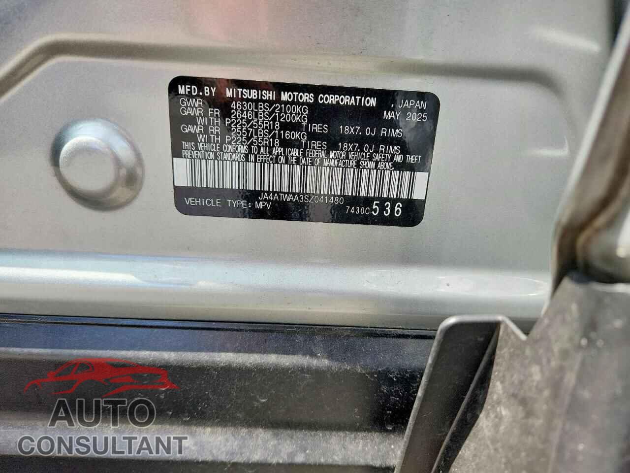 MITSUBISHI ECLIPSE 2025 - JA4ATWAA3SZ041480