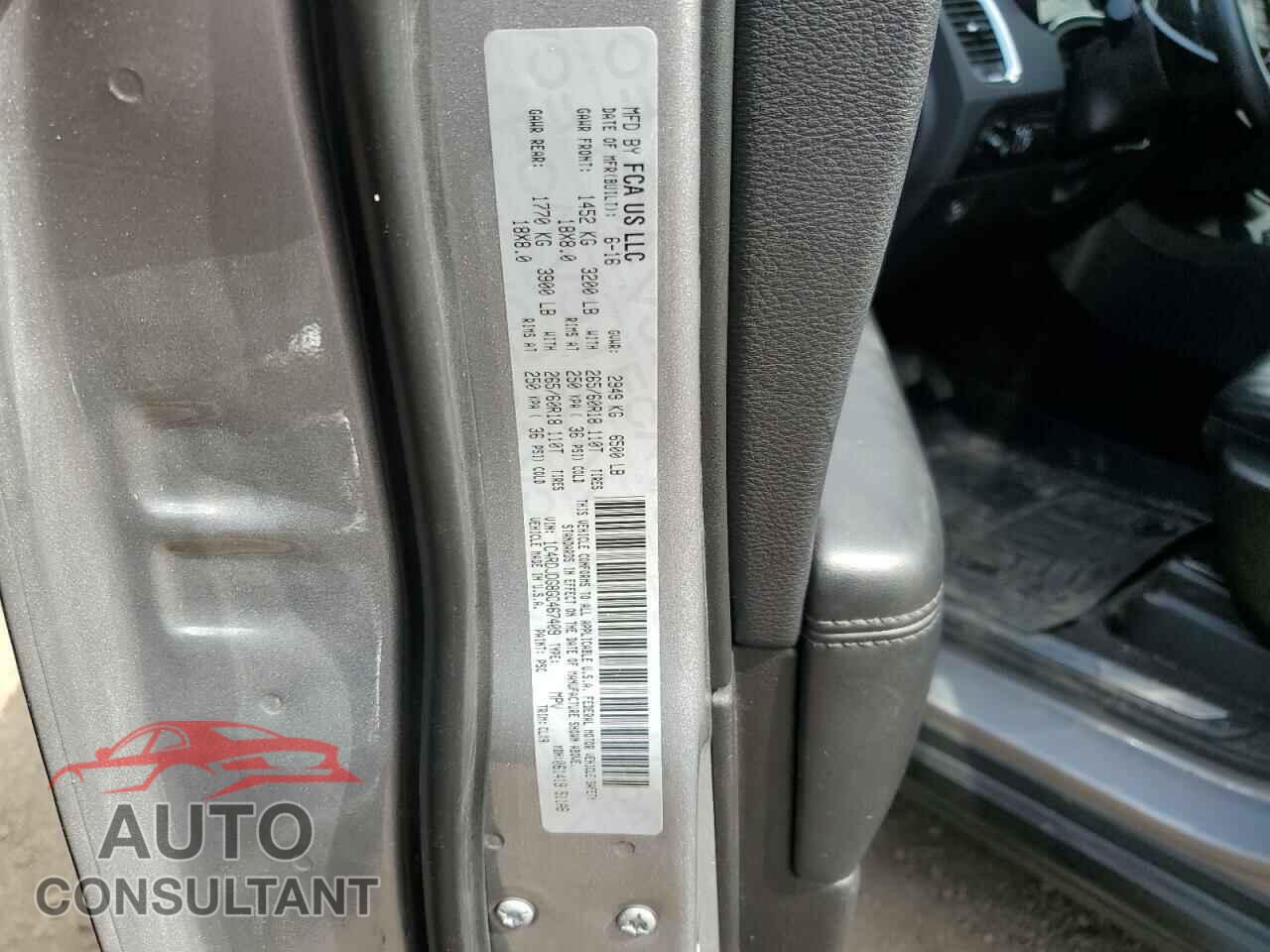 DODGE DURANGO 2016 - 1C4RDJDG8GC467409