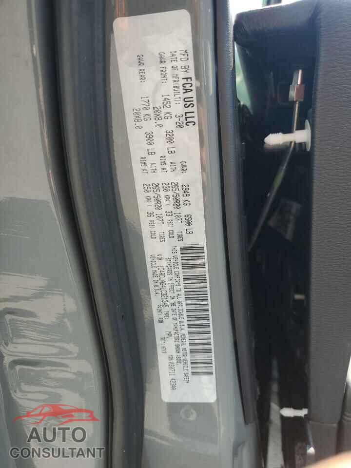 DODGE DURANGO 2020 - 1C4RDJAG4LC321345