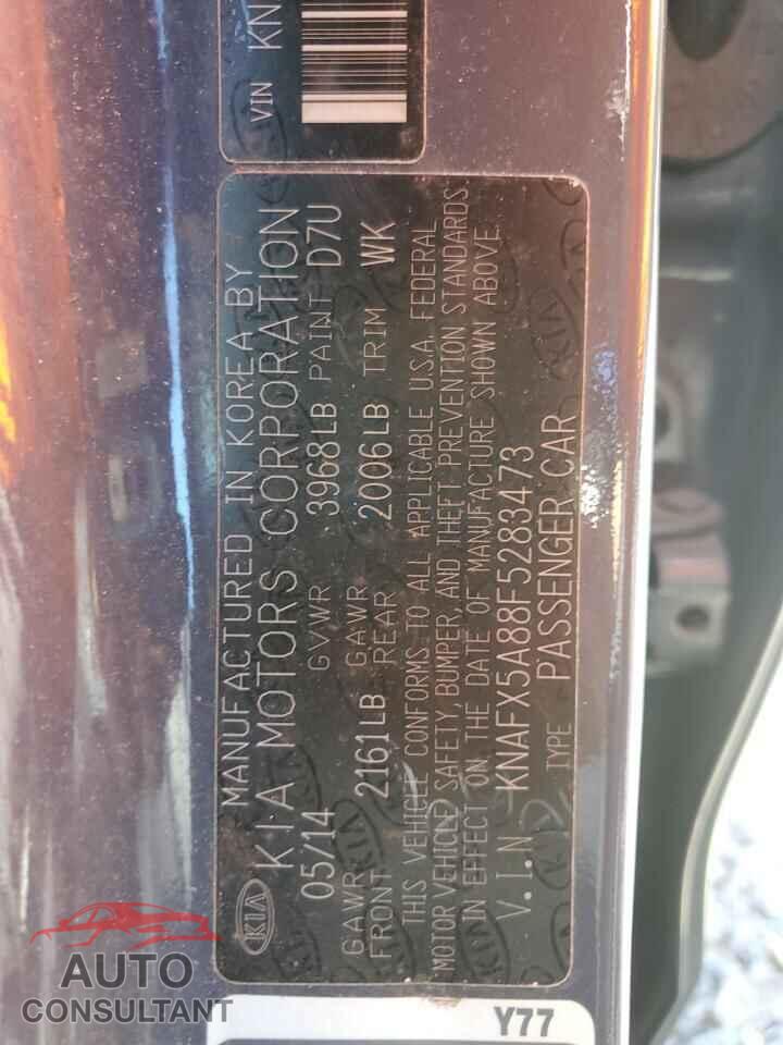 KIA FORTE 2015 - KNAFX5A88F5283473