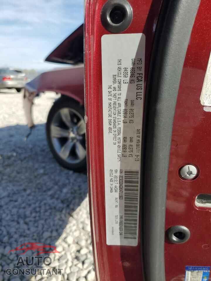 DODGE CHALLENGER 2019 - 2C3CDZAG2KH711963