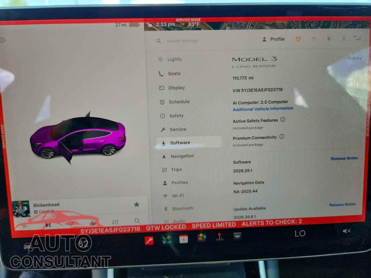 TESLA MODEL 3 2018 - 5YJ3E1EA5JF023718