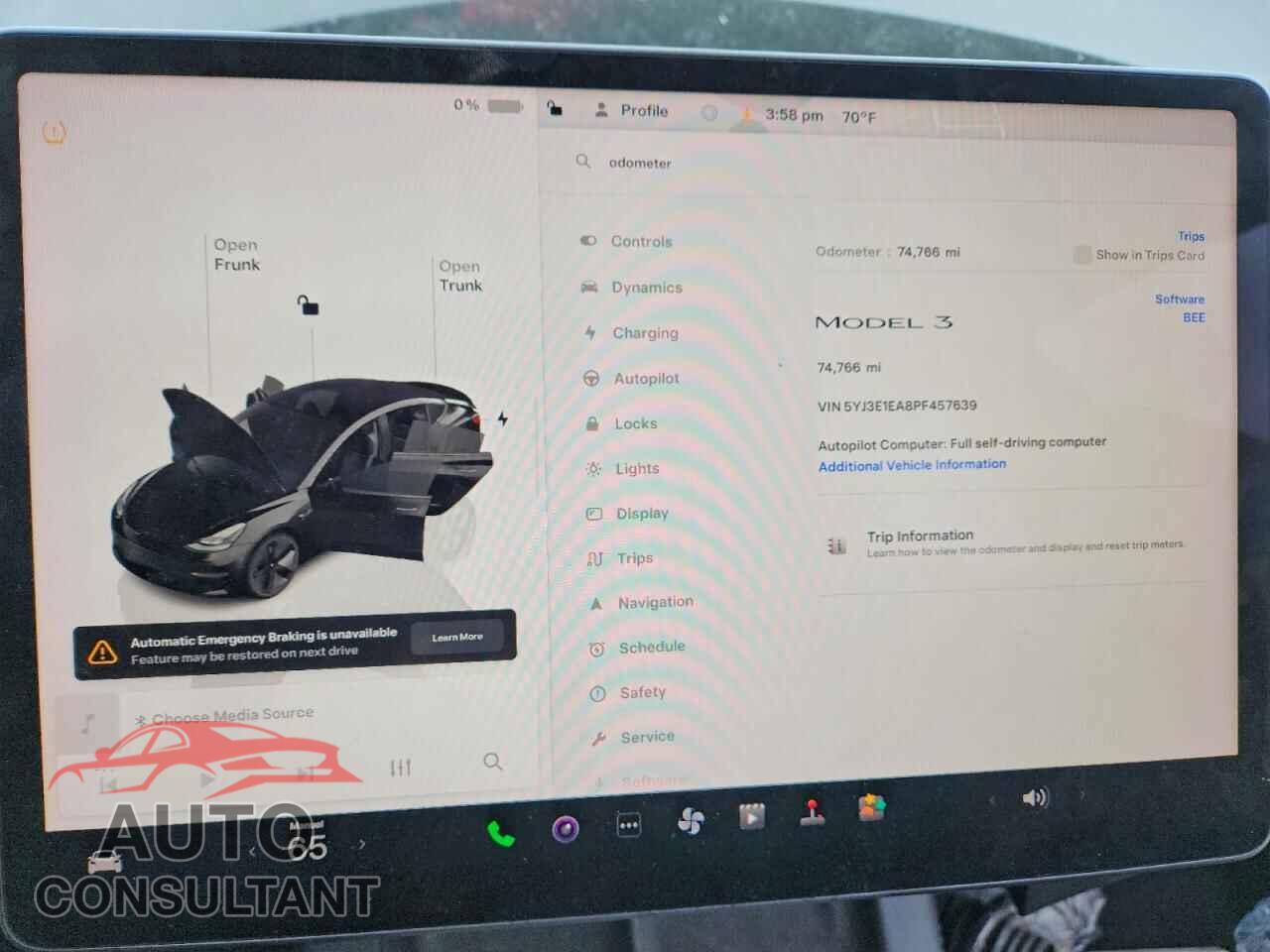 TESLA MODEL 3 2023 - 5YJ3E1EA8PF457639