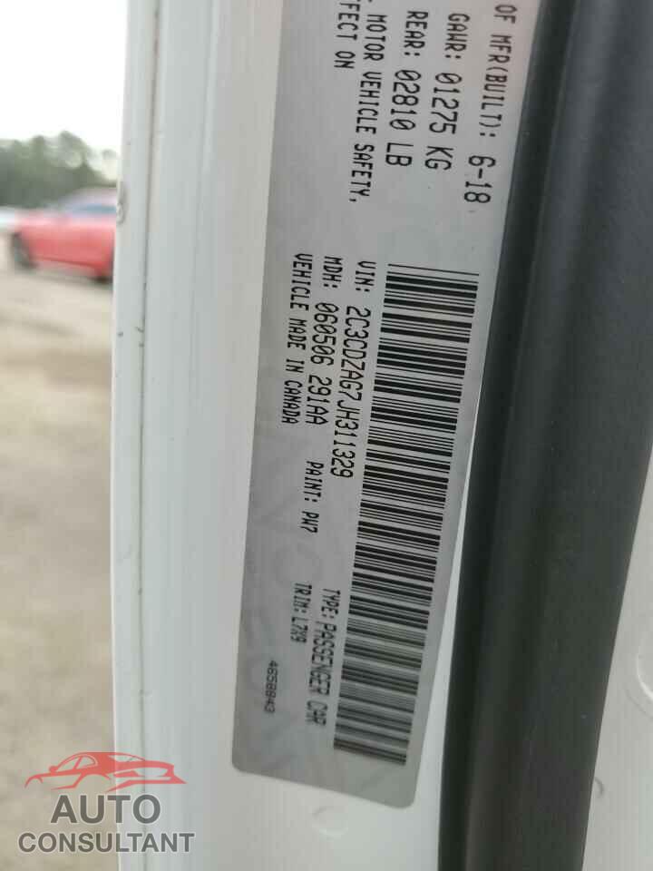 DODGE CHALLENGER 2019 - 2C3CDZAG7JH311329