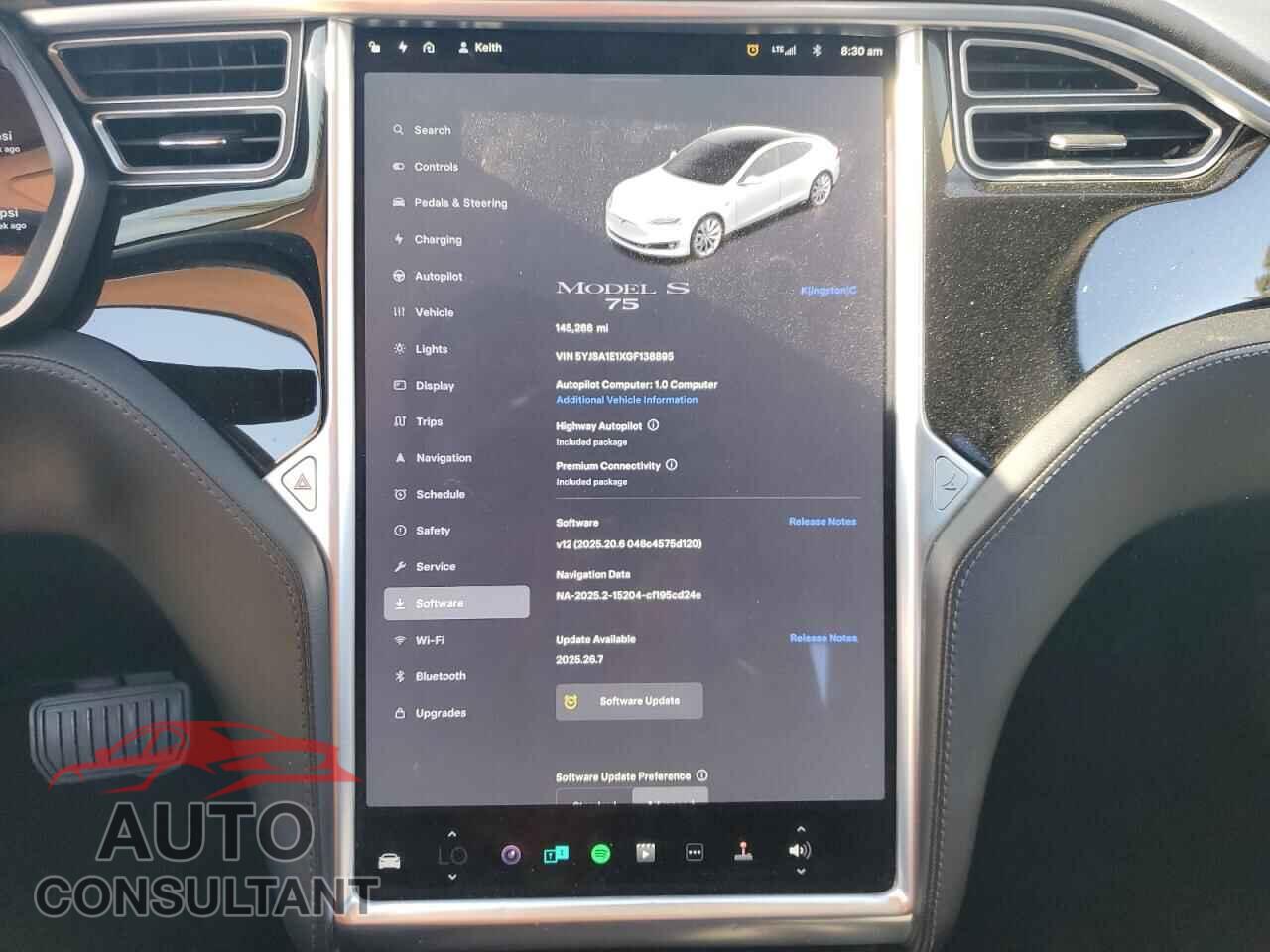 TESLA MODEL S 2016 - 5YJSA1E1XGF138895