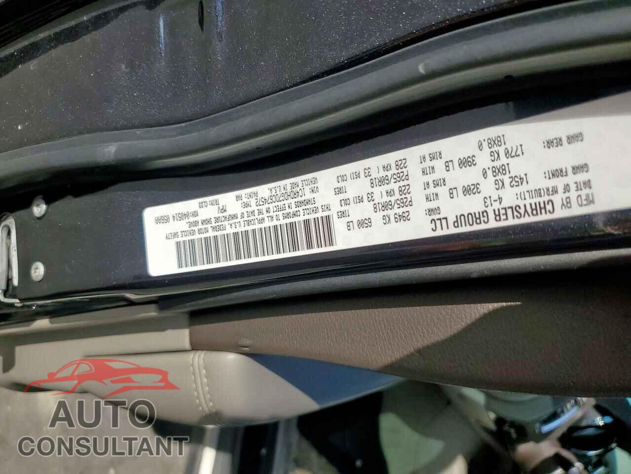DODGE DURANGO 2013 - 1C4RDHDG7DC674572