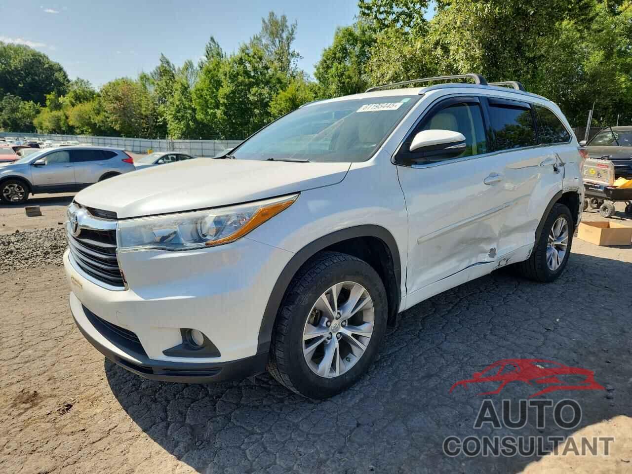 TOYOTA HIGHLANDER 2015 - 5TDJKRFH6FS129530