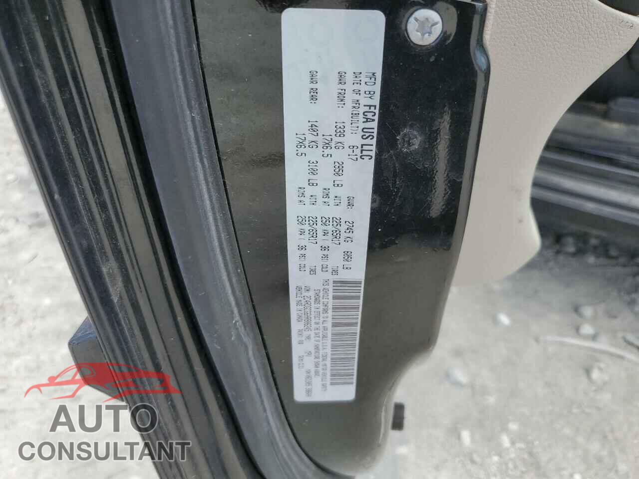 DODGE CARAVAN 2017 - 2C4RDGCG6HR806245