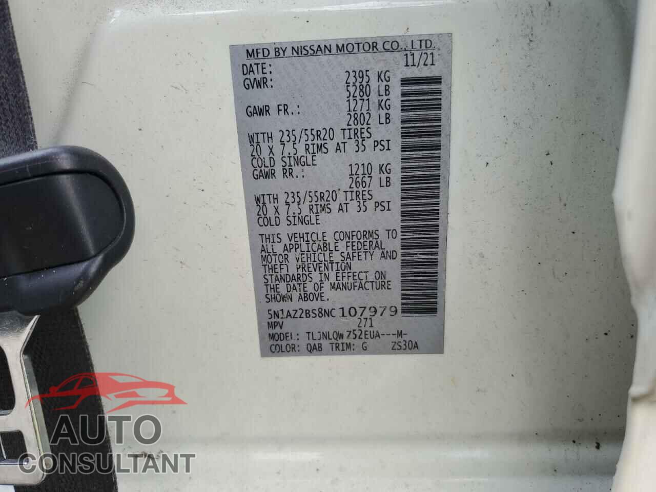 NISSAN MURANO 2022 - 5N1AZ2BS8NC107979