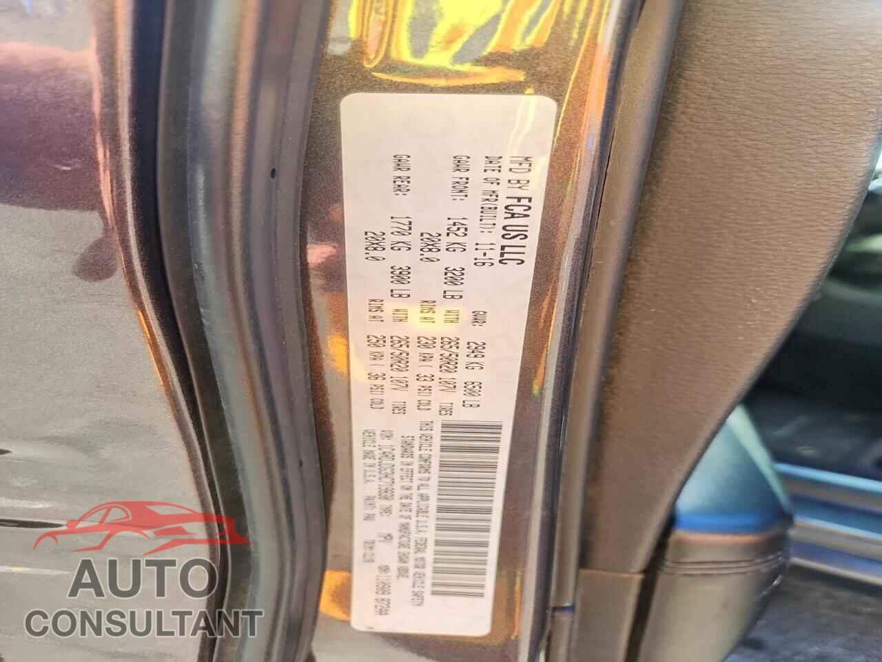 DODGE DURANGO 2017 - 1C4RDJDG3HC719830