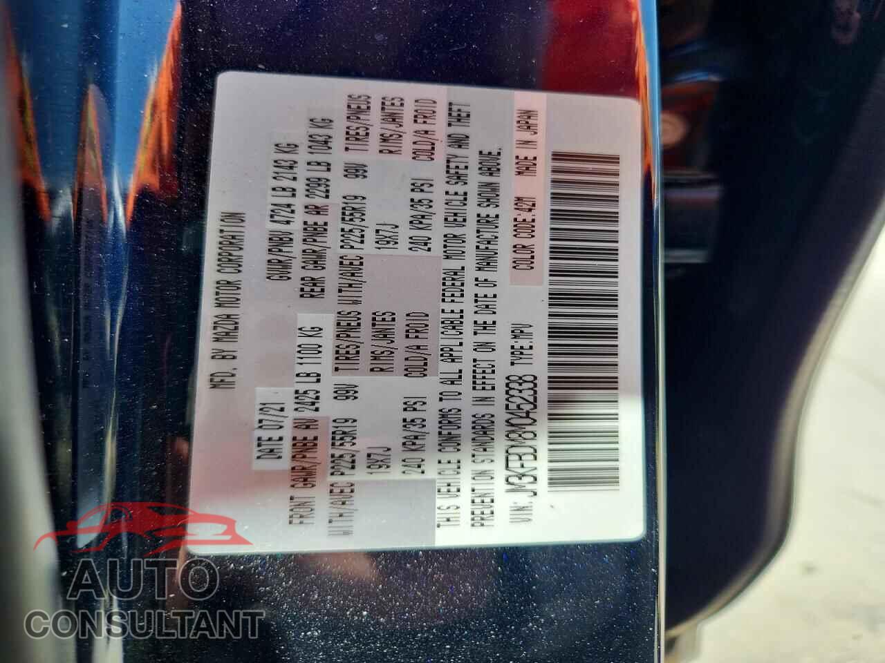 MAZDA CX-5 2021 - JM3KFBDM8M0452338