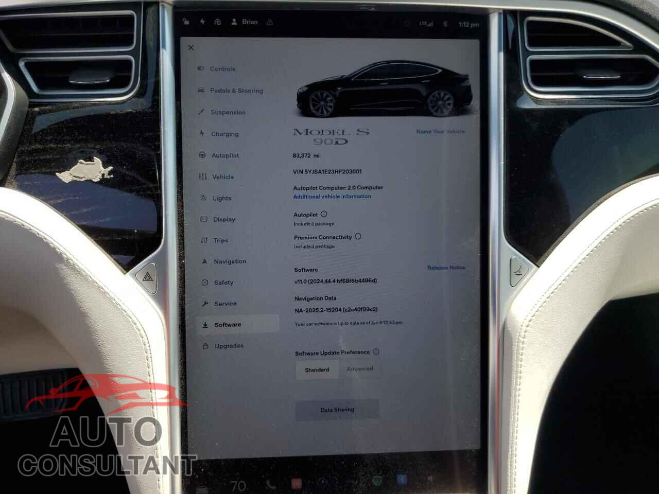 TESLA MODEL S 2017 - 5YJSA1E23HF203001
