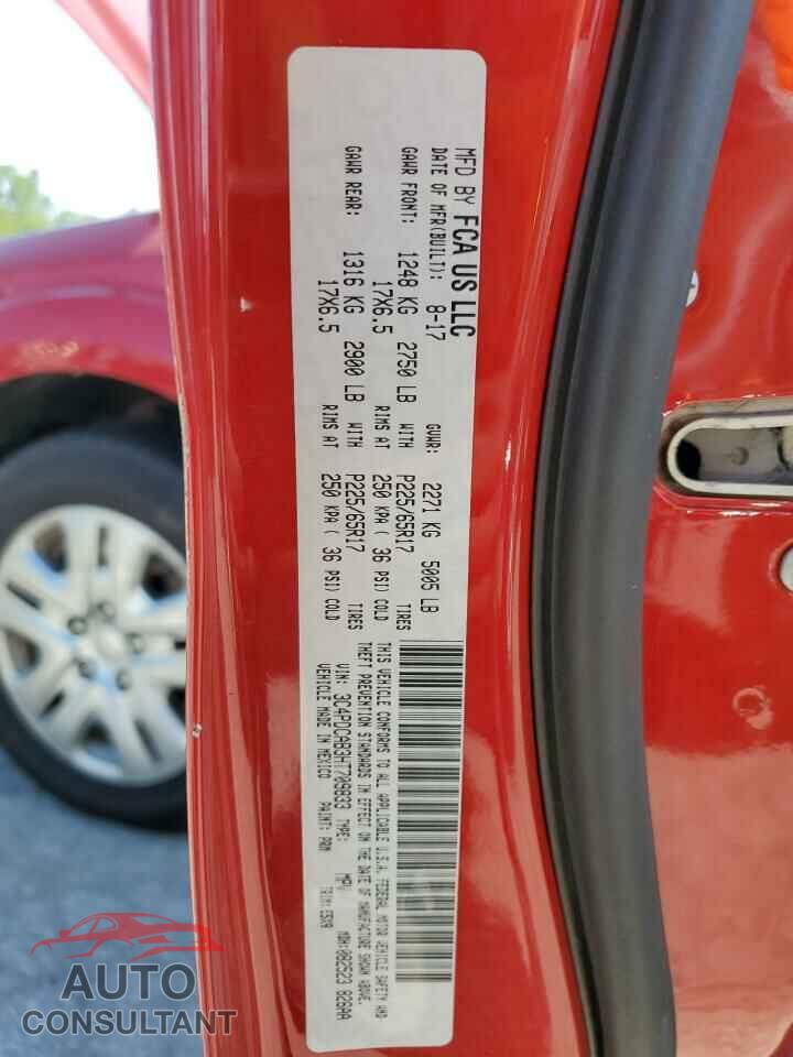 DODGE JOURNEY 2017 - 3C4PDCAB3HT709833