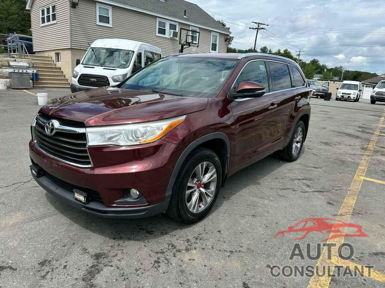 TOYOTA HIGHLANDER 2014 - 5TDJKRFH3ES005486
