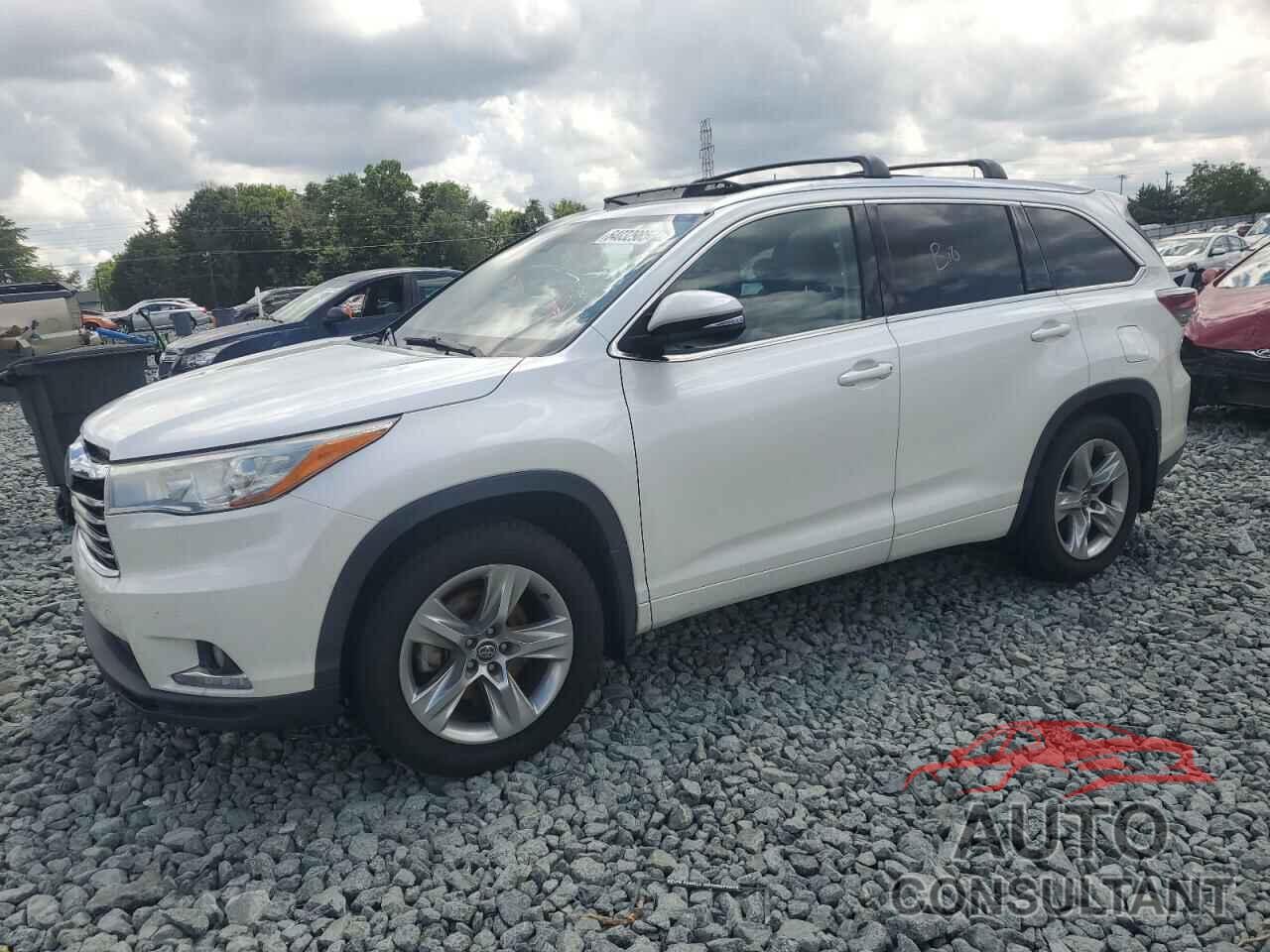 TOYOTA HIGHLANDER 2016 - 5TDDKRFH1GS350418