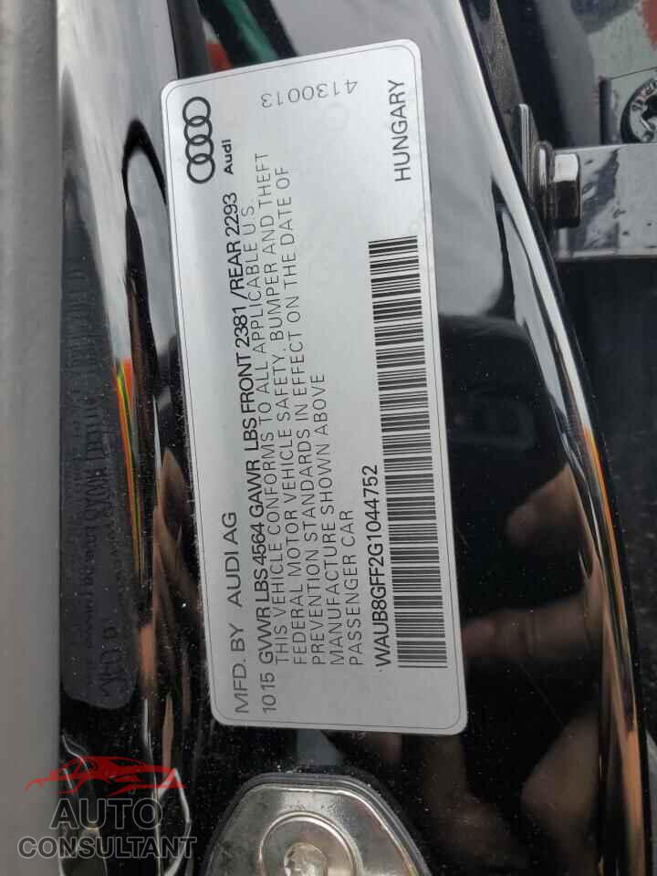 AUDI A3 2016 - WAUB8GFF2G1044752