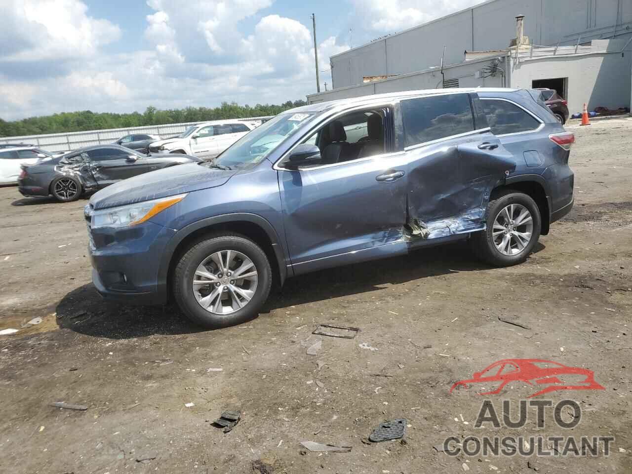 TOYOTA HIGHLANDER 2014 - 5TDJKRFH6ES059624