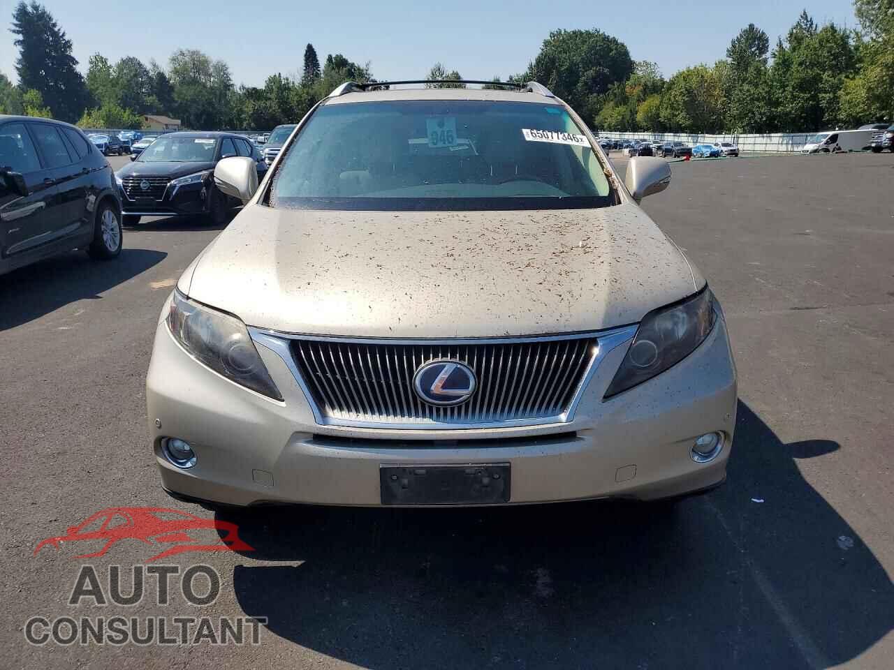 LEXUS RX450 2011 - JTJBC1BA0B2040899