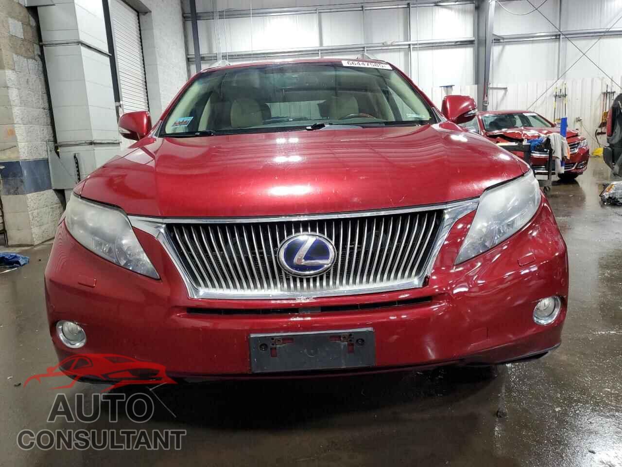 LEXUS RX450 2012 - JTJBC1BA6C2425160