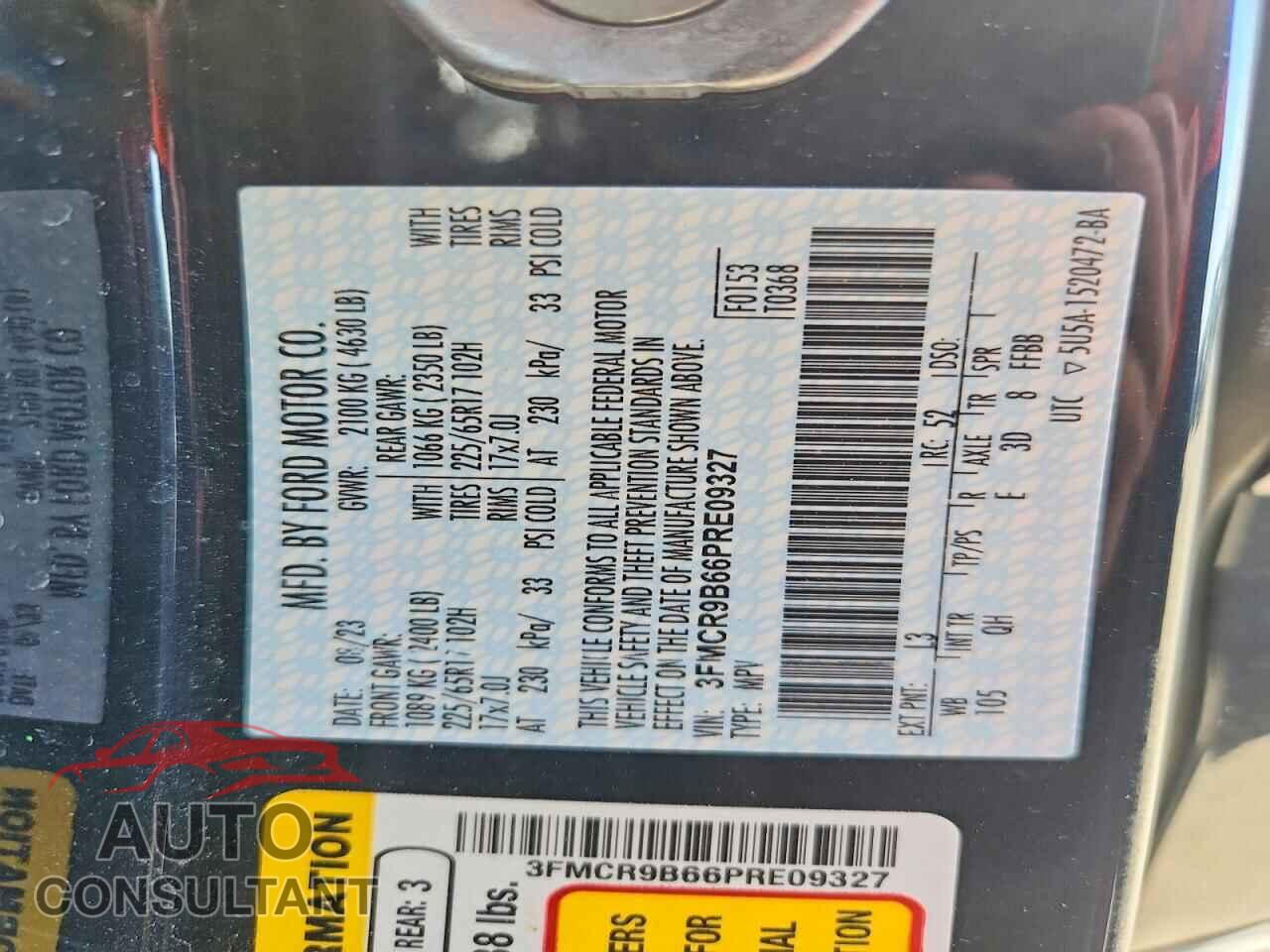 FORD BRONCO 2023 - 3FMCR9B66PRE09327