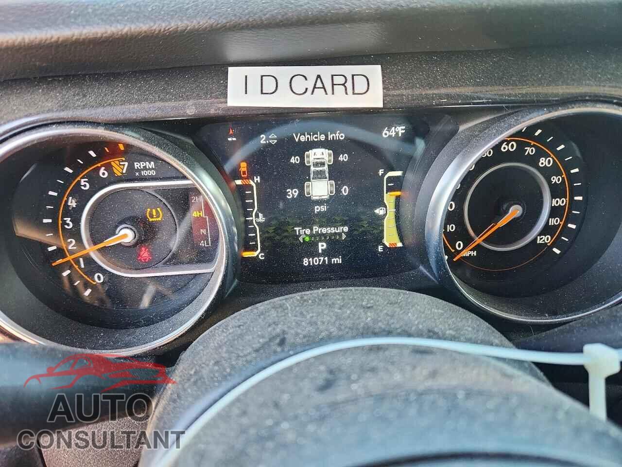 JEEP GLADIATOR 2022 - 1C6HJTAG7NL161908