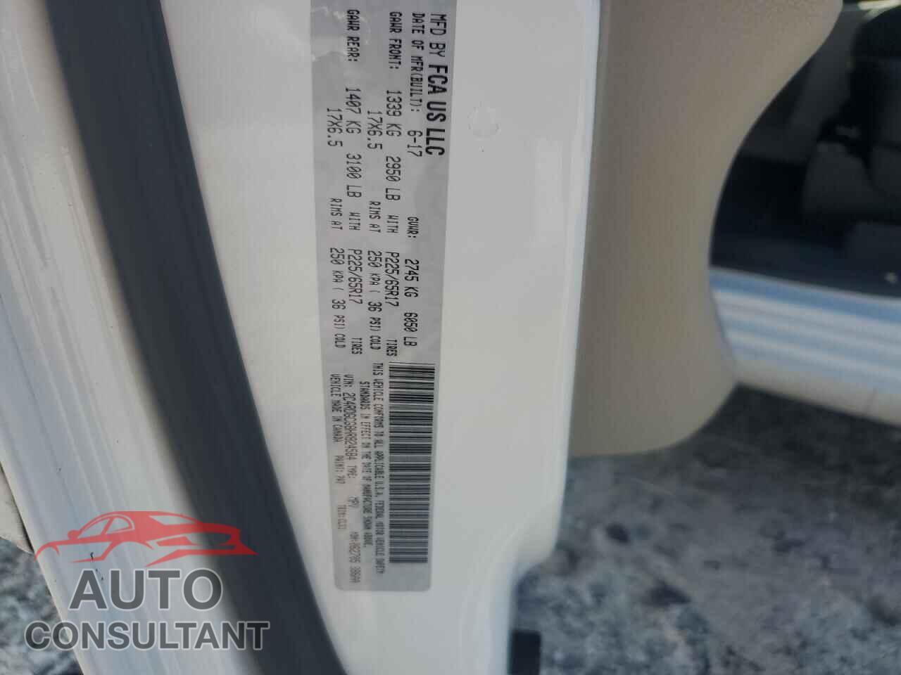 DODGE CARAVAN 2017 - 2C4RDGCG8HR824584