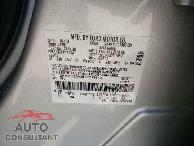 FORD EDGE 2013 - 2FMDK3AK9DBC15843