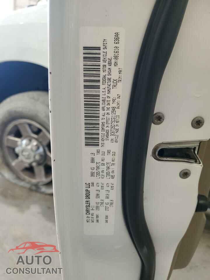 DODGE RAM 2500 2012 - 3C6TD5DT5CG112948