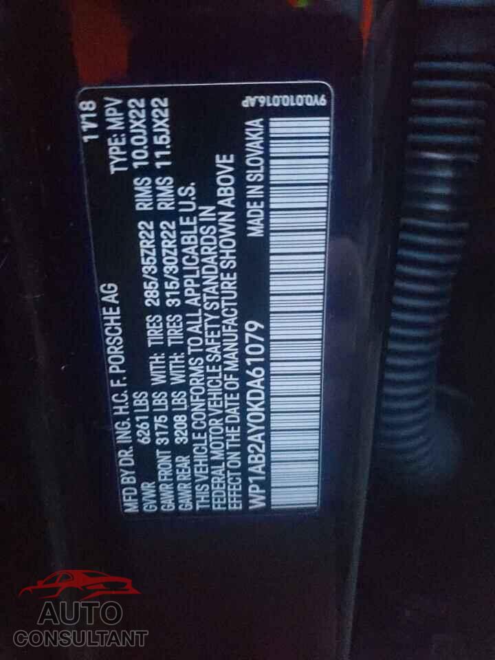 PORSCHE CAYENNE 2019 - WP1AB2AY0KDA61079