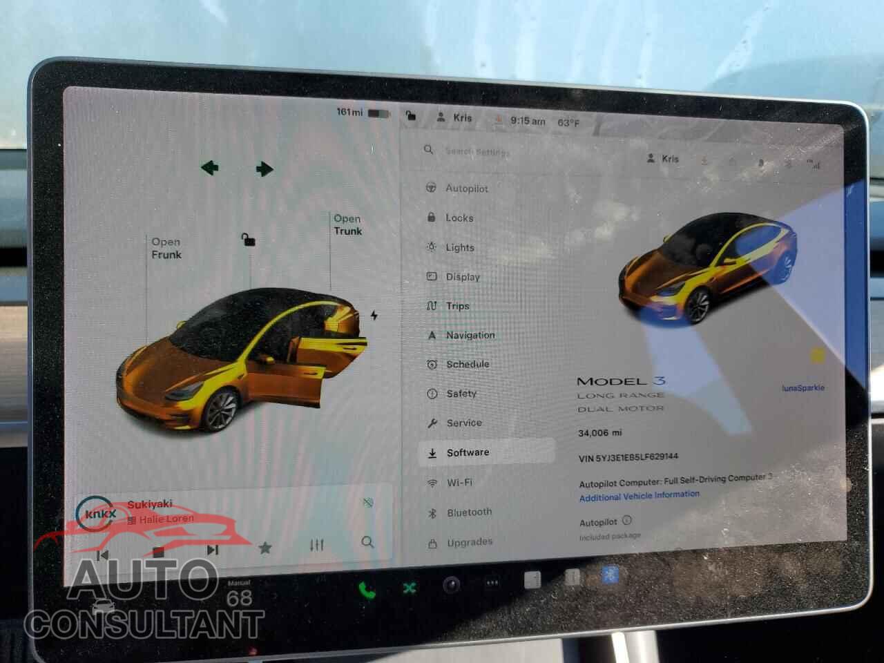 TESLA MODEL 3 2020 - 5YJ3E1EB5LF629144