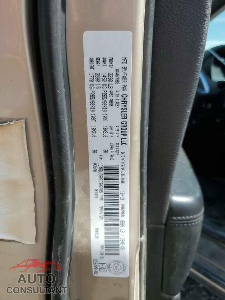 DODGE DURANGO 2014 - 1C4RDJDG0EC308705