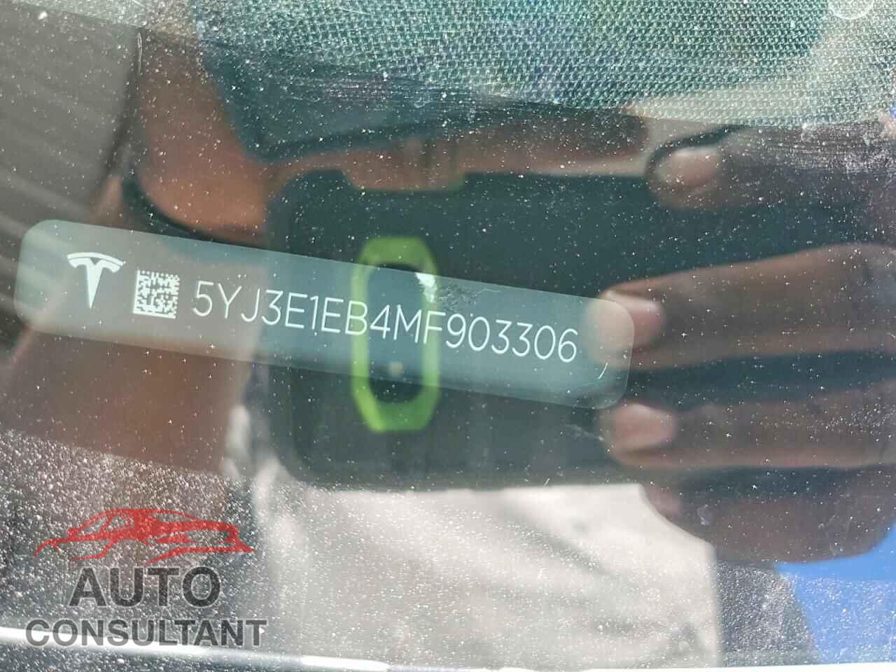 TESLA MODEL 3 2021 - 5YJ3E1EB4MF903306
