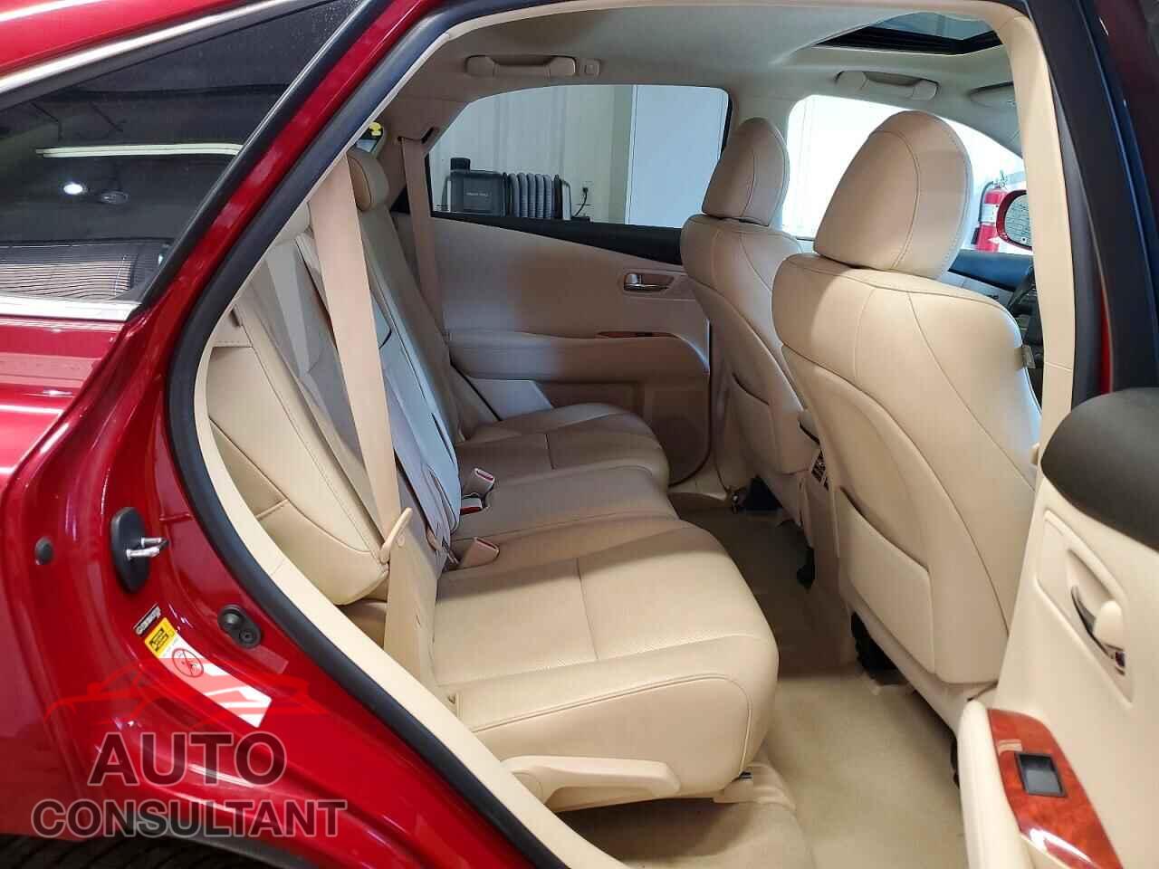 LEXUS RX350 2010 - 2T2BK1BA6AC070328