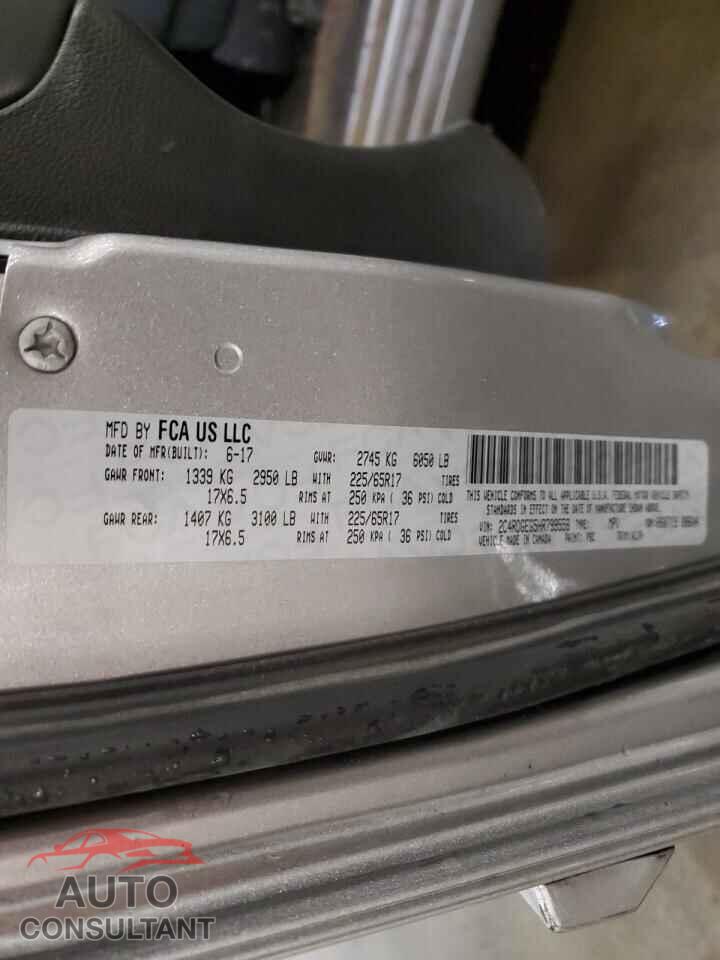 DODGE CARAVAN 2017 - 2C4RDGEG5HR799558