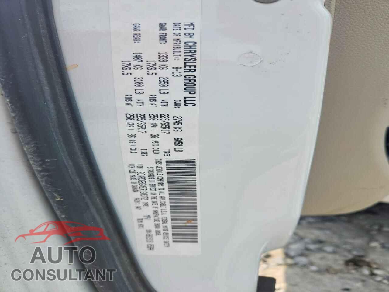 DODGE CARAVAN 2014 - 2C4RDGBG0ER130372