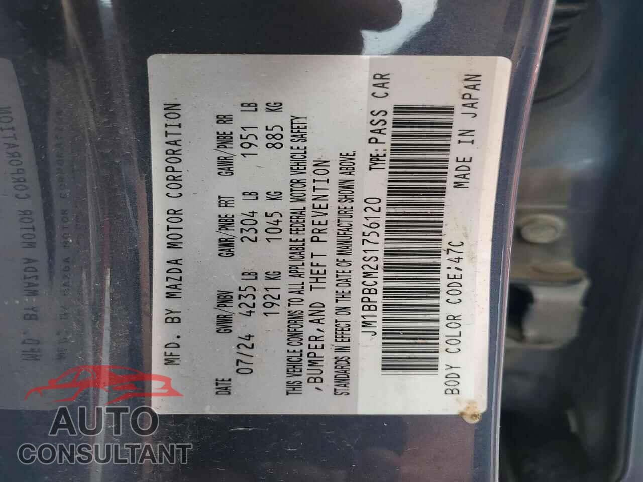 MAZDA 3 2025 - JM1BPBCM2S1756120