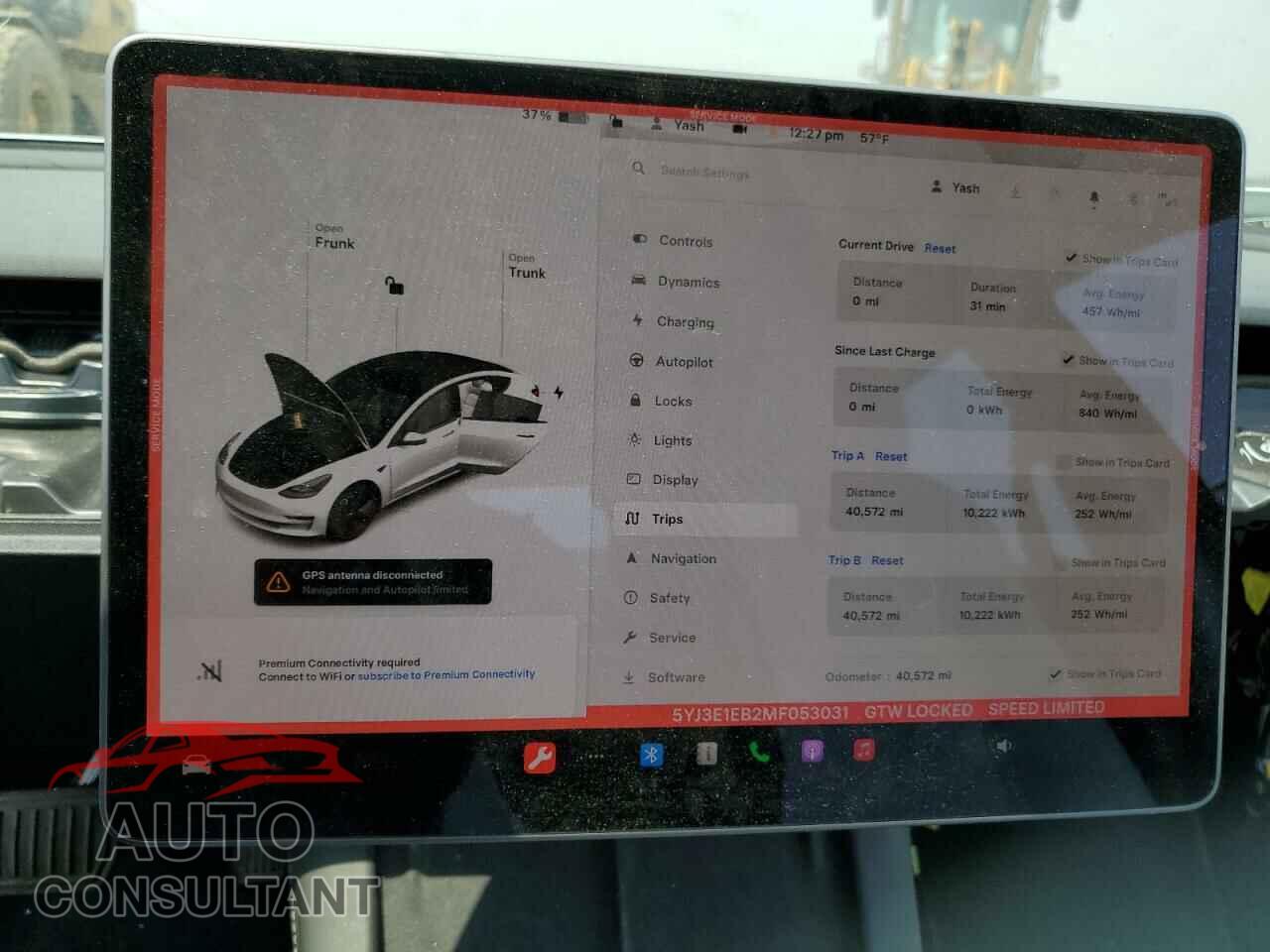 TESLA MODEL 3 2021 - 5YJ3E1EB2MF053031