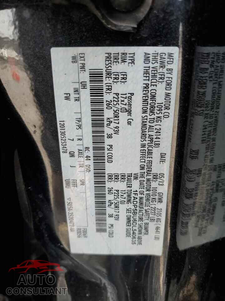 FORD CMAX 2013 - 1FADP5BU6DL540635