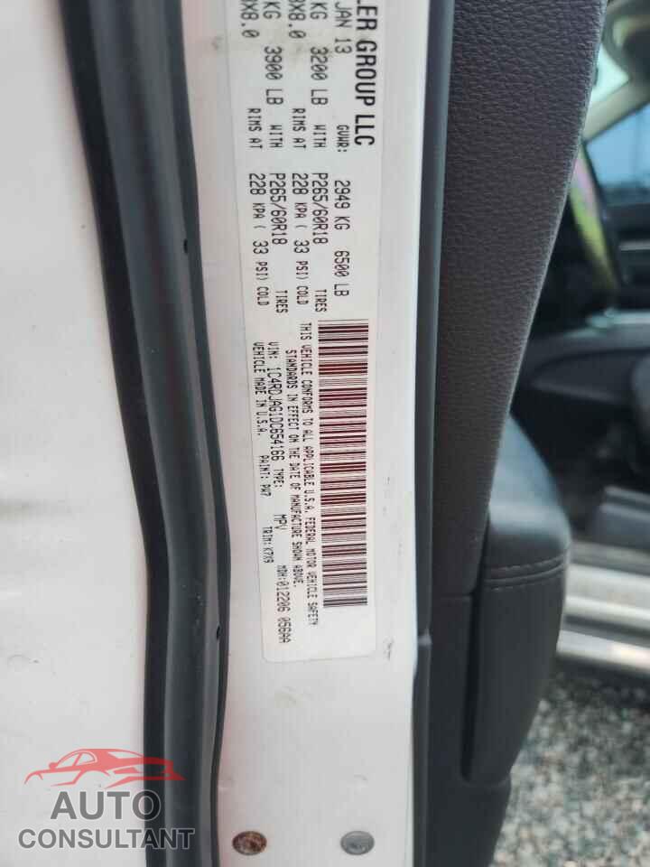 DODGE DURANGO 2013 - 1C4RDJAG1DC654166