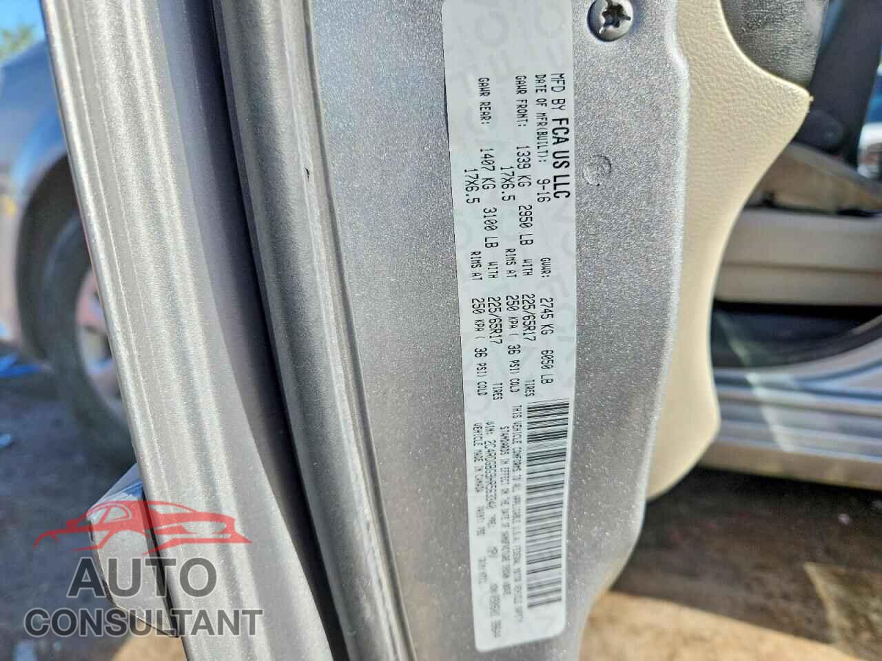 DODGE CARAVAN 2017 - 2C4RDGBG9HR563340