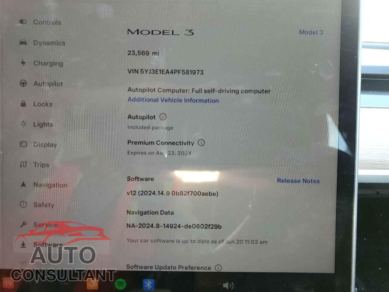 TESLA MODEL 3 2023 - 5YJ3E1EA4PF581973